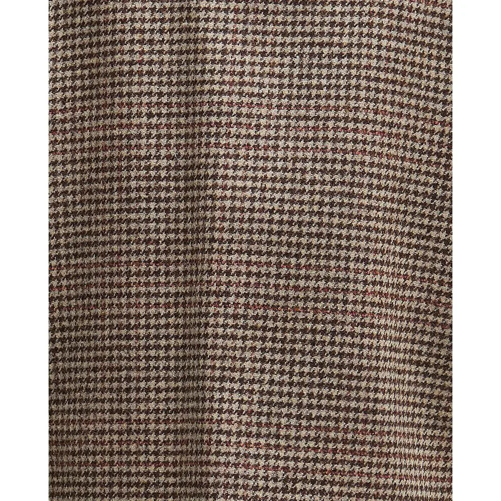 Blazer de mujer con estampado y bolsillos frontales tipo parche con solapa de cierre - Barbour - FashionsVida