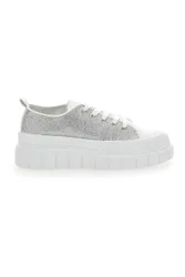 Sneakers Flatform 268603 Bianche con Strass 38