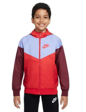 Wasserdichte Kinderjacke Sportswear Windrunner - Rouge - male - Size: 12/13 ans - Nike - FashionsVida