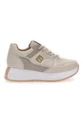 Sneakers Beige Con Platform 8412 39