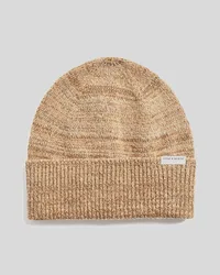 Multi Marl Beanie in Brown