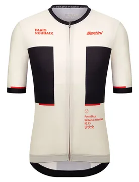 Maillot à Manches Courtes Paris-roubaix 2025 - Santini - FashionsVida