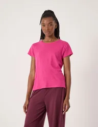 Pure Cotton T-Shirt Pink Magenta female