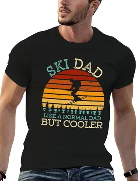 Ski Dad Retro Vintage T-Shirt cotton t shirts high quality t shirts for man slim fit T-Shirt - Aliexpress - FashionsVida