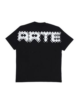 Maglietta Uomo Pixel Back Tee Black