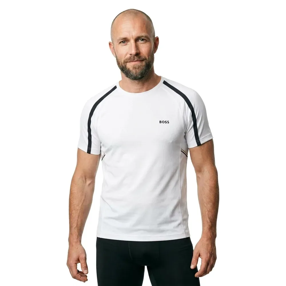 Maglietta A Maniche Corte Toc Game 2 1028086 White M - BOSS - FashionsVida