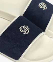 Superdry Damen Frottee-badeschlappen Navy - Größe: 3-4