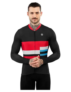 Maglia A Maniche Lunghe M2 Riemst Black / Red