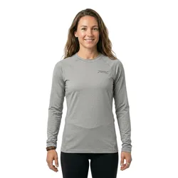 Maglietta A Maniche Lunghe Ocean Side Sharkskin Heather XS