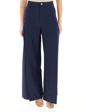 Pantalone wide leg BLU NAVY L