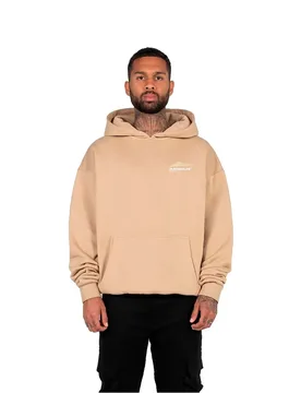 Sweat à Capuche Wave V1 Oversized Union Beige S - Mj Gonzales - FashionsVida