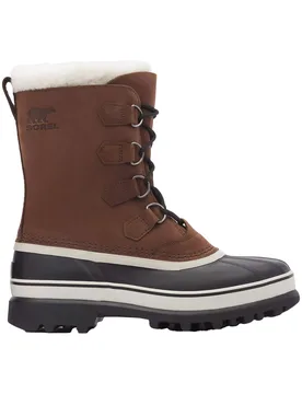 Après-skis chauds et imperméables - Caribou Men Bruno en Cuir - Taille 44,5 - Marron - Sorel - FashionsVida
