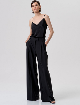 Pantalone a palazzo donna nero