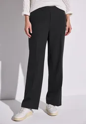 Straight Leg Twill Hose female Schwarz