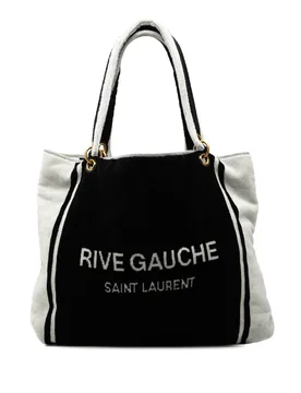 Terry Cloth Rive Gauche Tote - Saint Laurent - FashionsVida