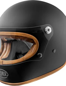 Casco Moto Integrale TROPHY PLATINUM ED. U9BM Nero O taglia XS - Premier - FashionsVida