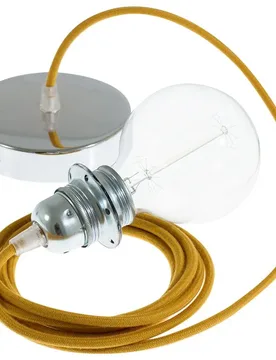 Cables Lampe Suspendue Pendel Pour Abat-jour Rc31 Diy 50 Cm Golden Honey / Chrome Plated One Size - Creative - FashionsVida