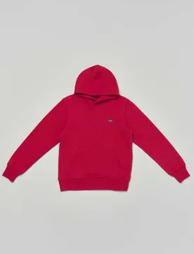 Felpa Levi's rossa con cappuccio e mini logo batwing - Levis - FashionsVida