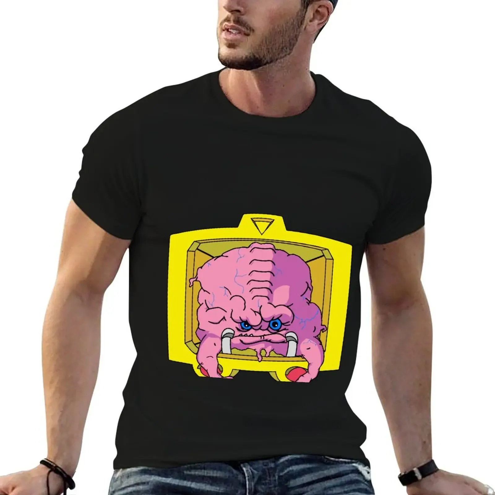 KRANG! T-Shirt Minimalist Plain Crew Neck T-Shirt - Aliexpress - FashionsVida