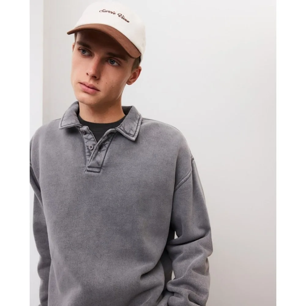 Polo de hombre de manga larga tipo sudadera - Green Coast - FashionsVida