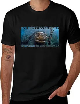 We don't even care whether or not we care T-Shirt Simple Print Design T-Shirt - Aliexpress - FashionsVida