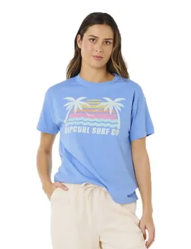 T-shirt à Manches Courtes Malibu Relaxed Cornflower Blue L - Rip curl - FashionsVida