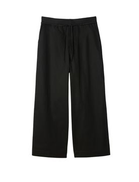 Sophisticated Cotton Trousers with Drawstring Waist