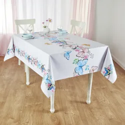 Tischdecke "Bunte Schmetterlinge" abwaschbar 140 x 180 cm