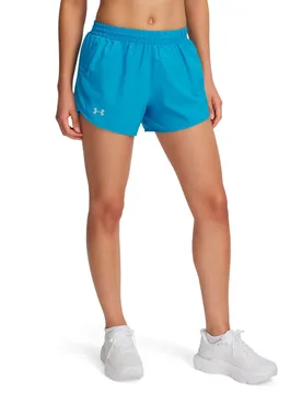 Fly By 3´´ Shorts Ether Blue / Ether Blue / Reflective XL Women - Under armour - FashionsVida