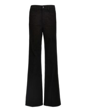 Stretch Twill Denim Wide Flare jeans