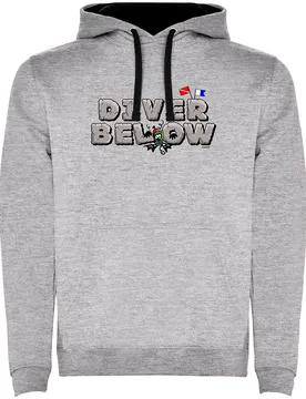 Felpa Con Cappuccio Diver Below Two-colour