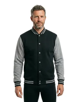 Giacca Sweat College By015 Black / Grey 2XL