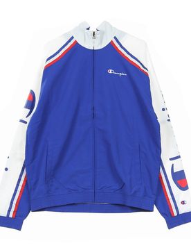 Giacca a Vento Uomo Track Top Full Zip Blue/white