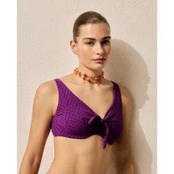 Top bikini con aro copa D
