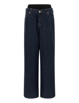 Jeans larghi slouchy con fascia
