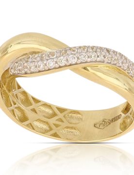 Anello Donna Oro Bianco Giallo GL102338