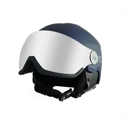 Casque Avec Visière Blue M unisex
