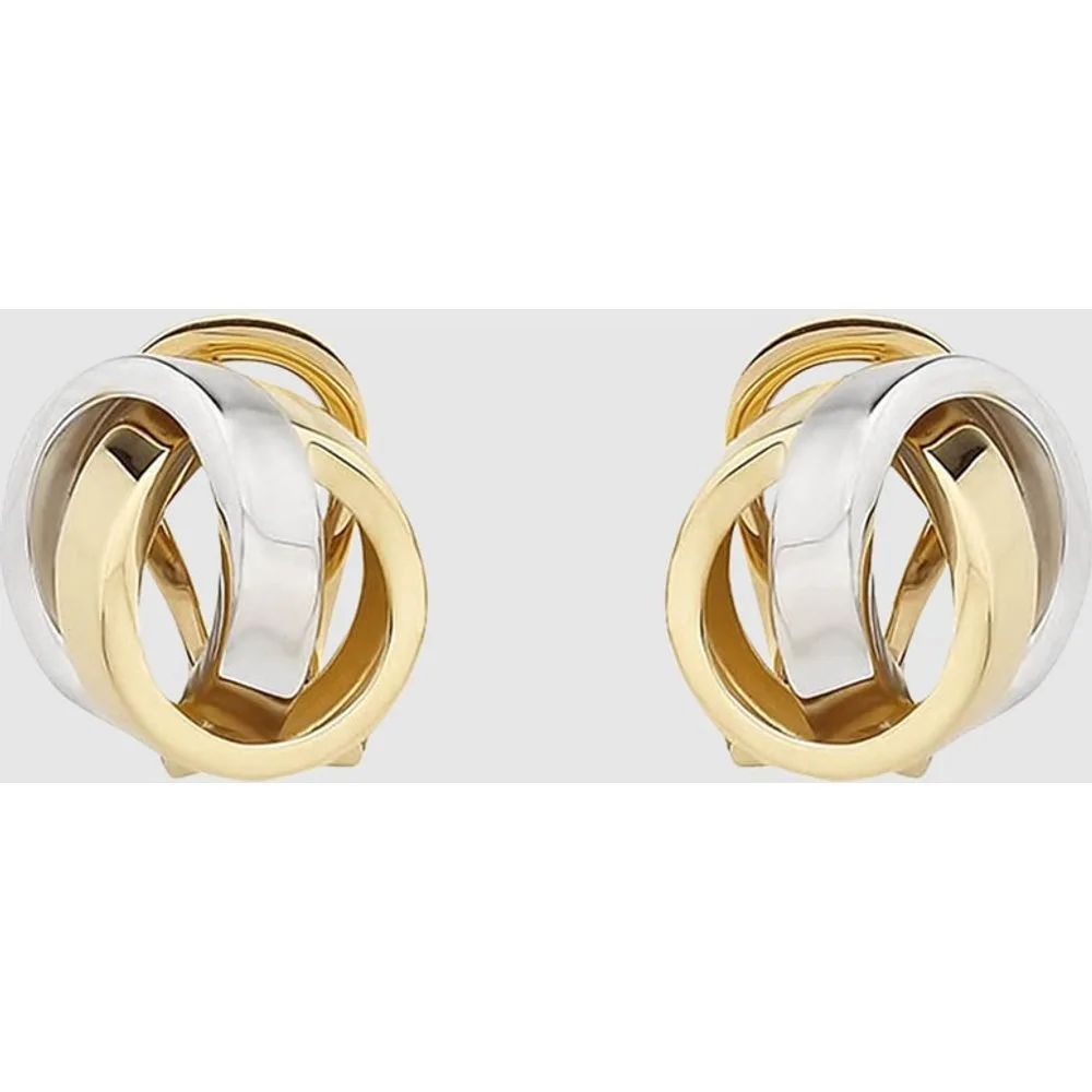 Pendientes de cierre omega de bicolor - El Corte Inglés - FashionsVida