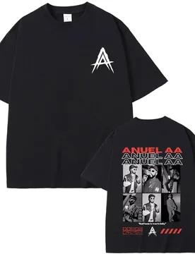 Rapper Anuel AA Real Hasta La Muerte Baby Graphic T-shirt Men's Vintage Fashion Tshirt Men Women Hip Hop Oversized Short Sleeve - Aliexpress - FashionsVida