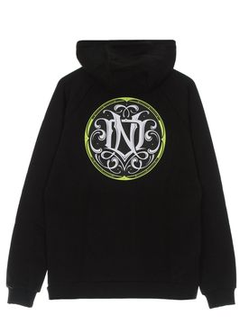 Felpa Leggera Cappuccio Uomo Monogramma Hoodie Black