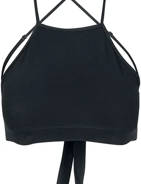 Top - Ladies Triangle Top - XS bis XL - für Damen - Größe XL - schwarz - Frauen - female - Urban classics - FashionsVida