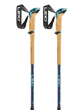 Bâtons Bernina Lite 2 Denim Blue / Midnight Blue / Mint 100-135 cm Homme - Leki Alpino - FashionsVida