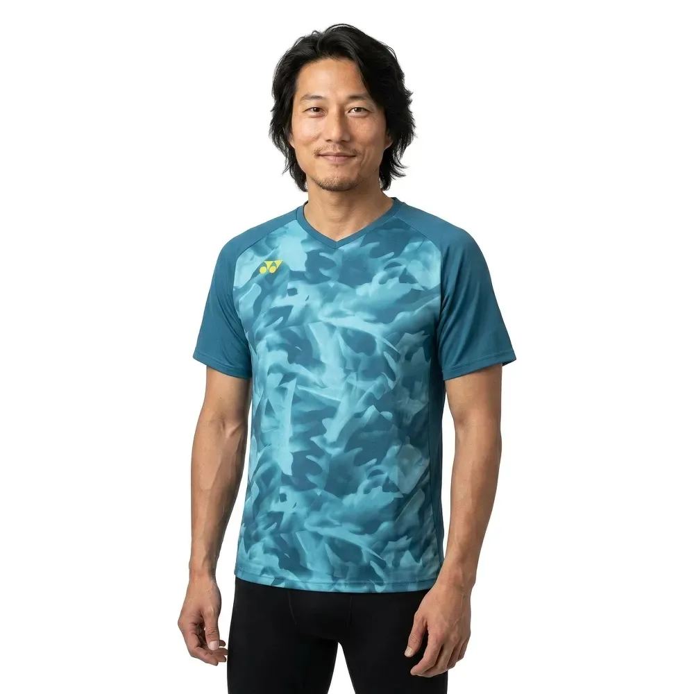 Ym0033ex Short Sleeve Polo Blue Green XL - Yonex - FashionsVida