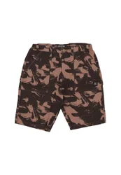 Pantalone Corto Uomo Worker Shorts Brown/camo