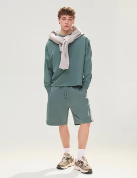 Bermuda Molleton Xl Bleu Turquoise - Bershka - FashionsVida