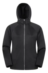 Nevis Womens Full Zip Hoodie - Black - Black - Size: 10