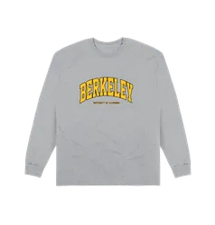 Unisex Berkeley University Of California Arch Heather Grey Sweatshirt - Size Medium