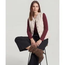 Chaleco acolchado de mujer con bolsillos