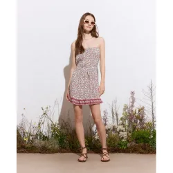 Vestido palabra honor cenefa