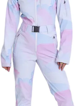 Combinaison de ski - Watercolour Women's Chic Ski Suit Multi - Taille S - Rose - Oosc - FashionsVida